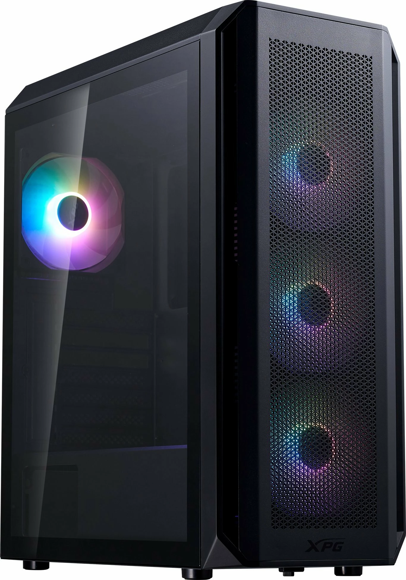 Kasë XPG Valor Air Plus VALORAIRPLUSMTA-BKCWW Midi Tower ATX/Micro-ATX/Mini-ITX me ARGB, me 4x 120mm ventilatorë, e zezë