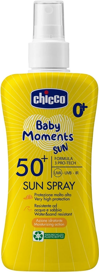 Spray për diell për fëmijë Chicco Baby Moments SPF50+, 150ml