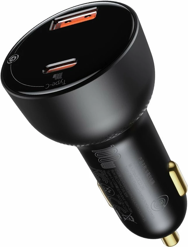 Karikues veture Baseus Superme fast, 100W, 2 porta USB/USB-C, me kabllo USB-C 1m, i zi