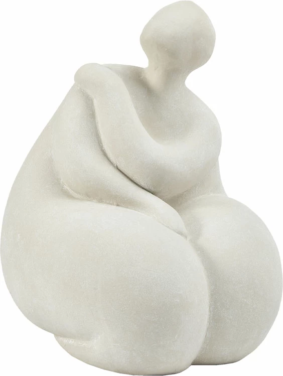 Figurë dekorative Lian, terrakotë e bardhë, 30x26x36 cm