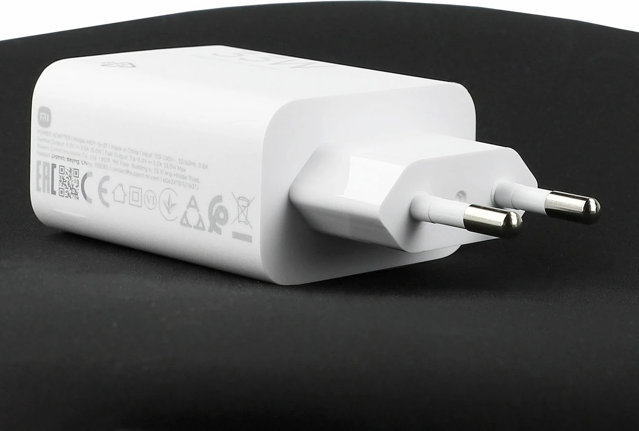 Karikues muri Xiaomi MDY-16-EF 33W 1xUSB-A me kabllo USB-C 3A prizë EU, i bardhë
