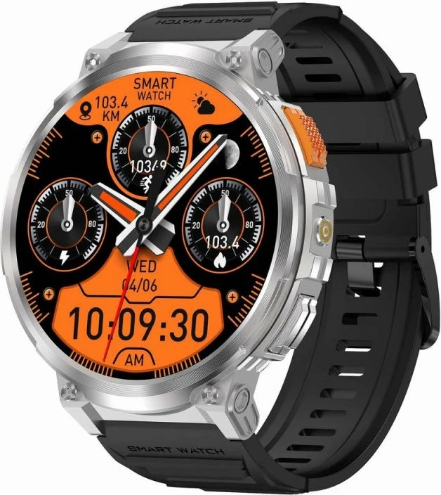 Smartwatch Gravity për meshkuj, e zezë
