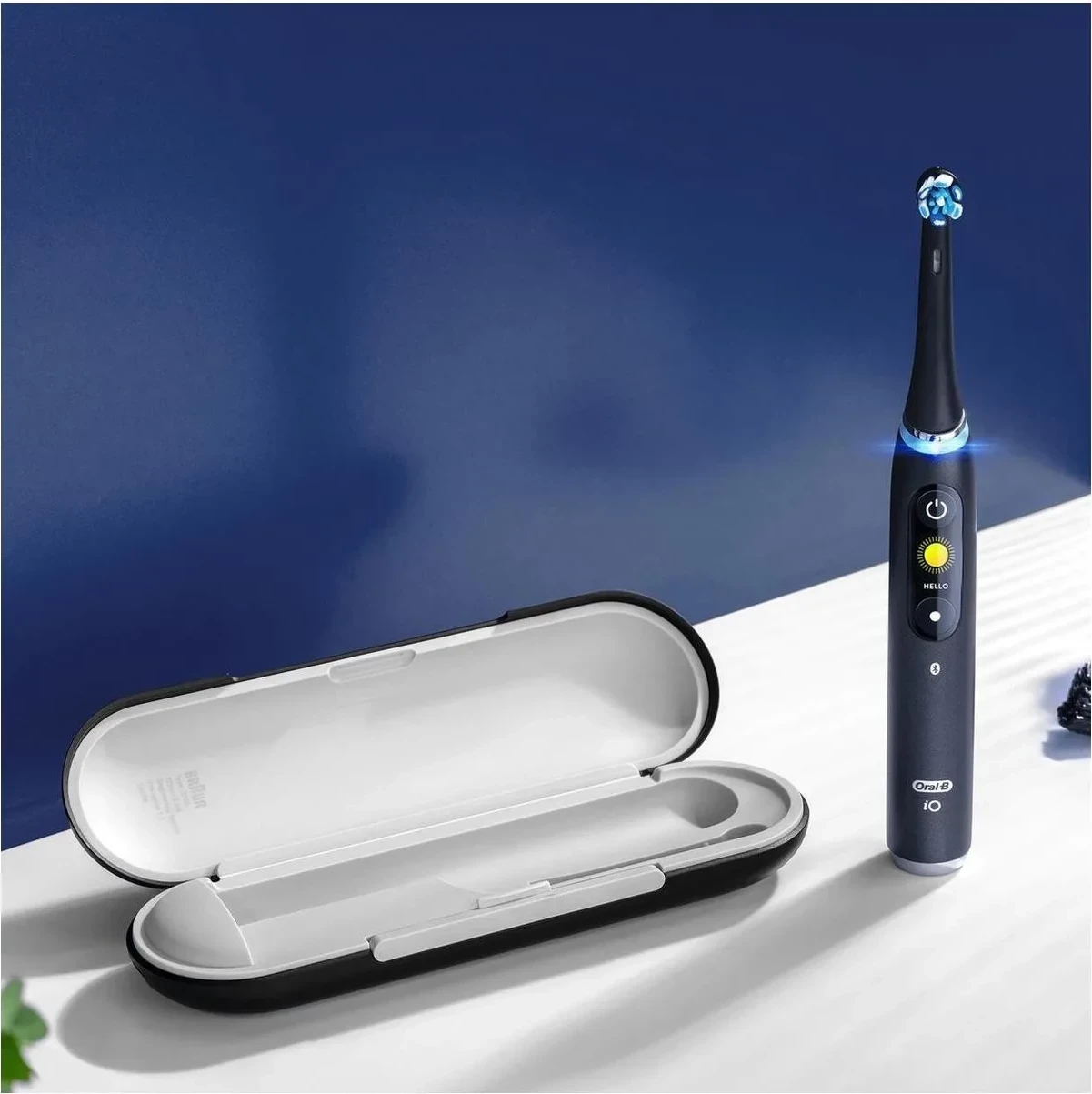 Furçë dhëmbësh elektrike Oral-B iO 9 Duo, Bluetooth, 2 doreza, ngjyrë e zezë/rozë
