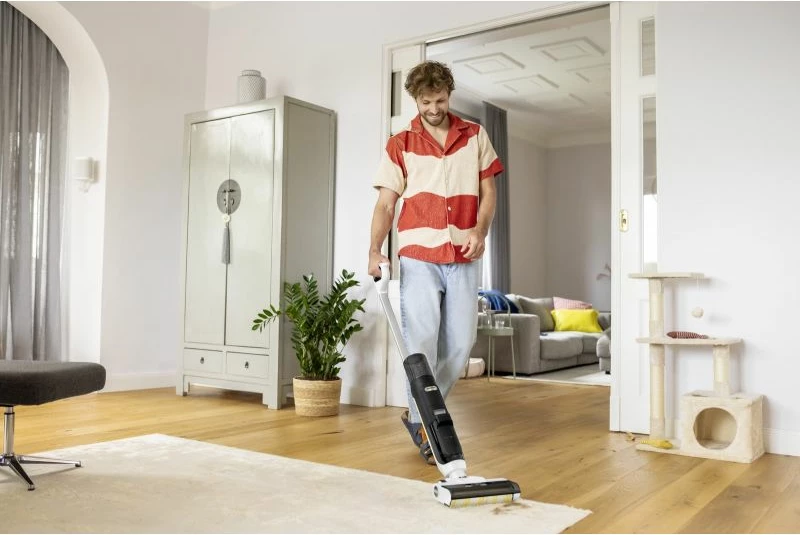 Fshesë elektrike me mop KARCHER FCV 3 Extra+, e bardhë