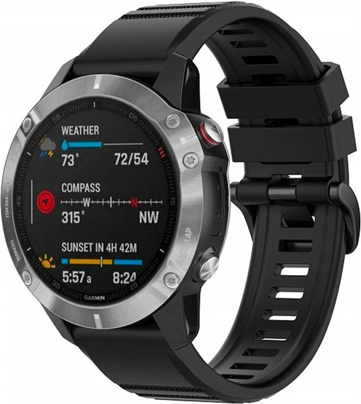 Rrip silikoni Fixed Garmin QuickFit 26mm, i zi