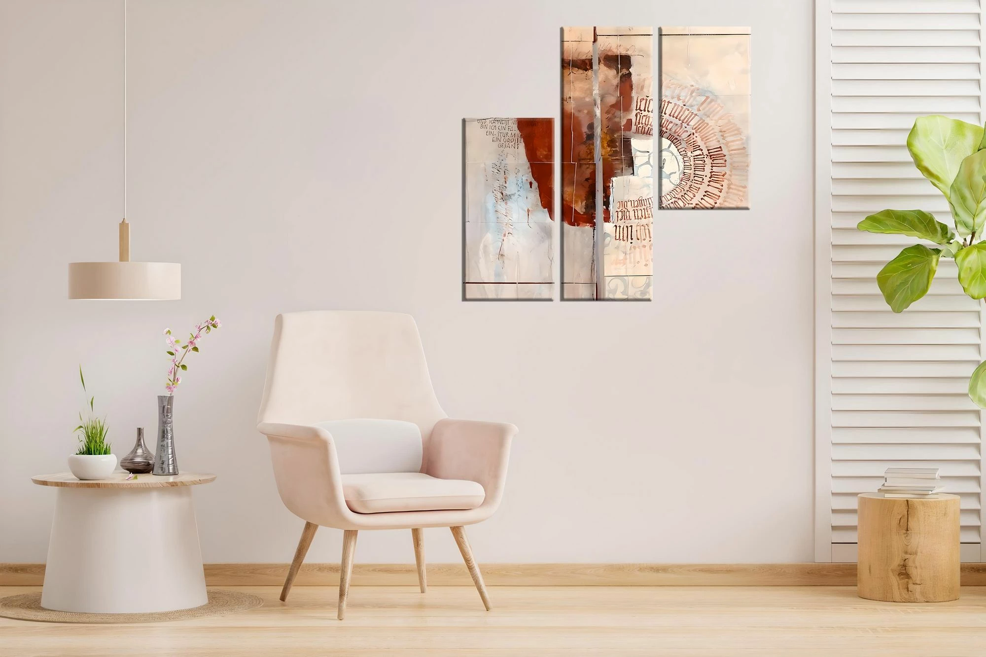 Pikturë dekorative në kanavacë, 3 pjesë, Wallity, MXA07