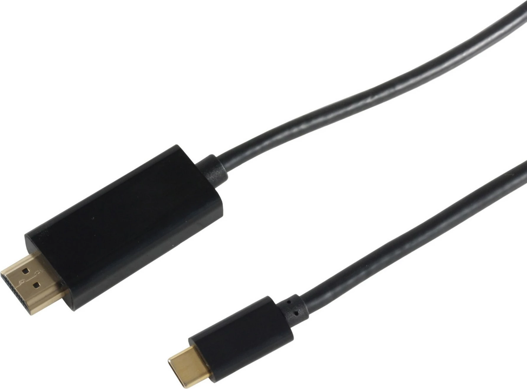 Kabllo HDMI Type A (Standard) USB Type-C No-Name 1 m e zezë