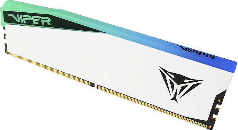 RAM Memorje Patriot Viper Elite 5 PVER516G56C38W, 16GB DDR5 5600MHz, 1x16GB, RGB, e bardhë