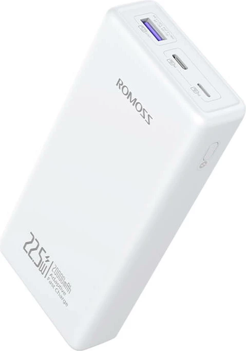 Powerbank Romoss PRC20, 20000mAh, 22.5W, e bardhë