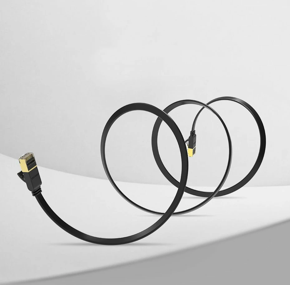 Kabllo rrjeti Ugreen NW106 11265, Cat 7 STP, RJ45, 10m, e zezë