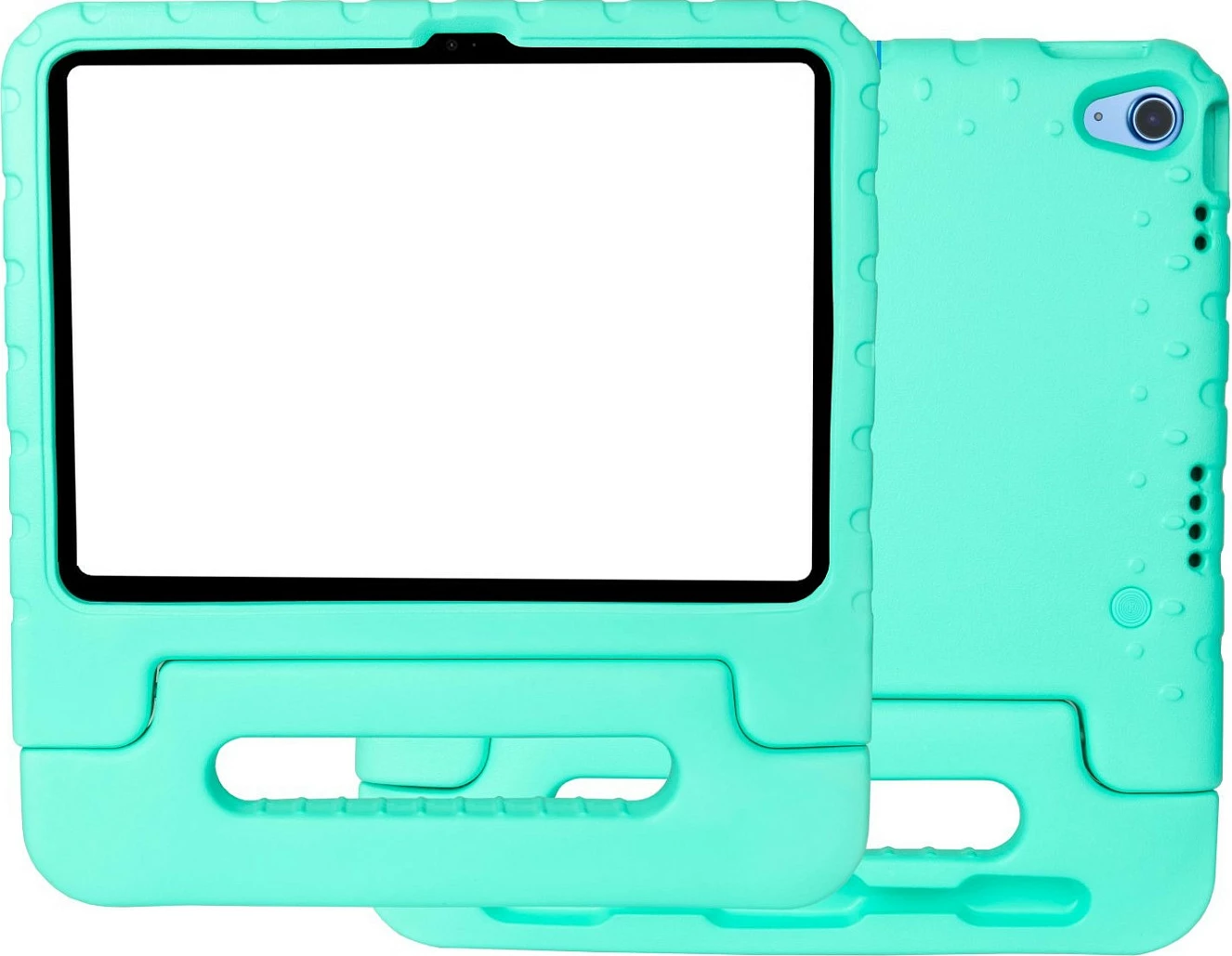 Mbështjellës GoodConnections Alcasa I10KA për Apple iPad 10.9" (Gen 10) A2696/A2757/A2777, me stand, EVA, aqua