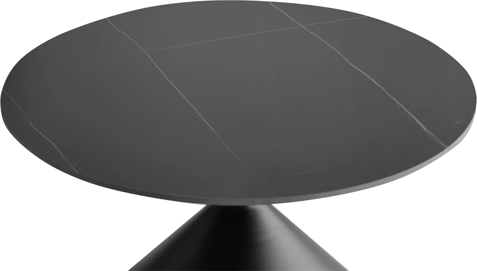 Set tavolinash kafeje LAVA, 2 copë, e zezë, 70x70x40cm