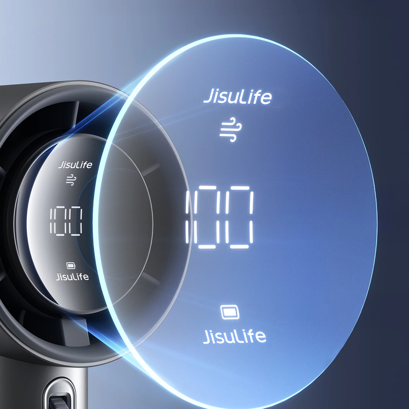 Ventilator dore Jisulife Pro1 S FA53PRO 5000mAh USB-C metal, gri e errët