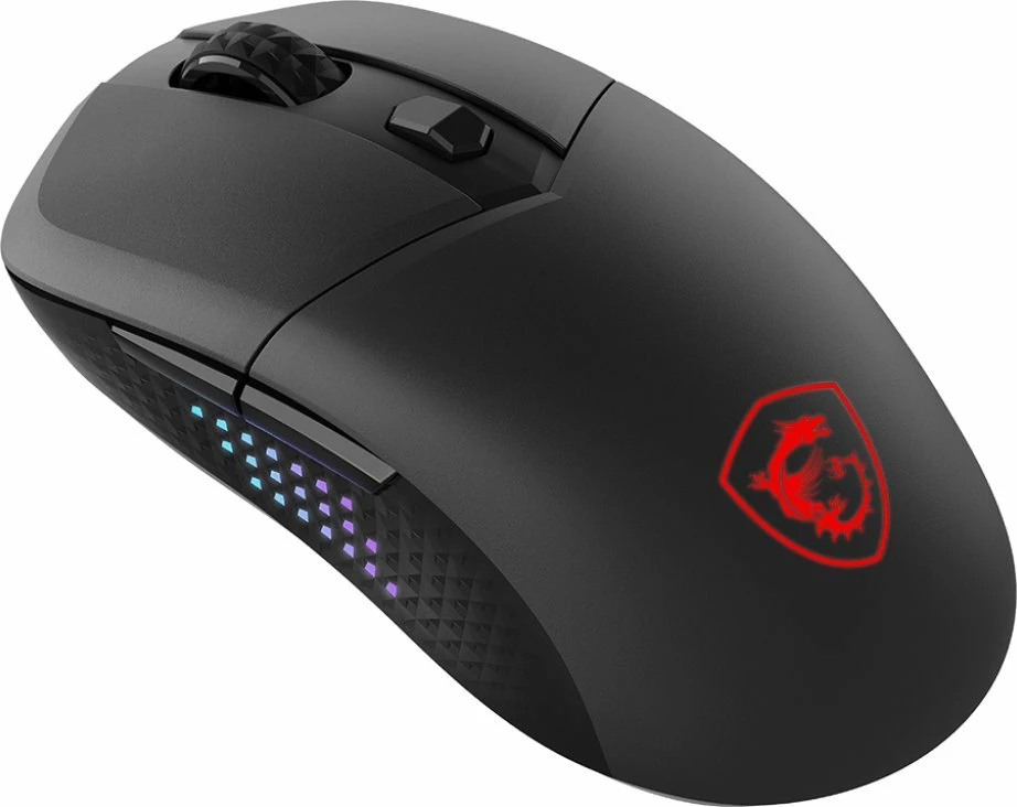 Maus gaming MSI Versa 300 Elite Wireless S12-4301290-CLA, PAW3395 26000 DPI, RGB, 2.4GHz/Bluetooth/USB, i zi