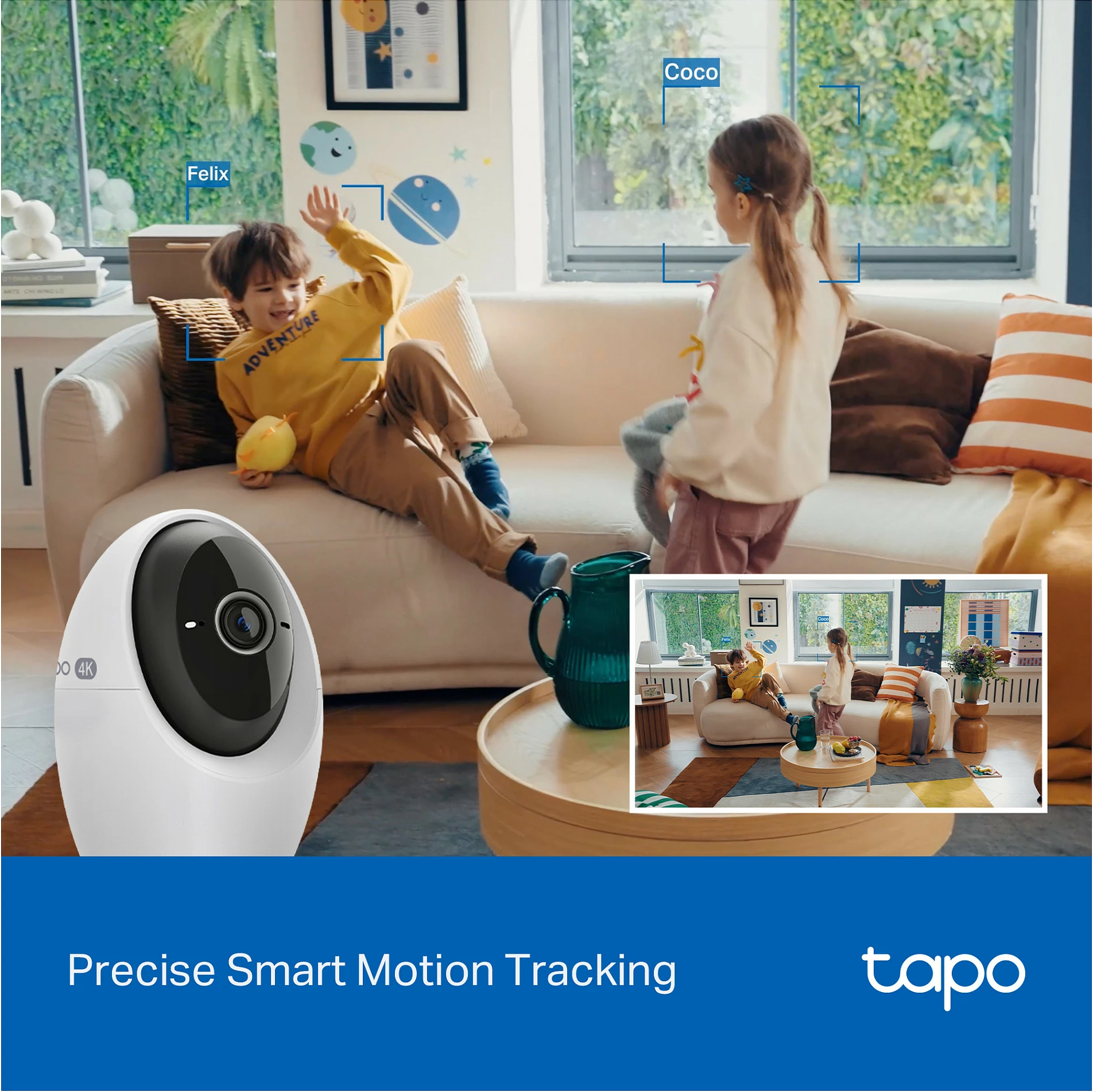 Kamerë rrjeti TP-Link Tapo C260, Wi‑Fi, pan/tilt, night vision, microSD, bardhë/zezë
