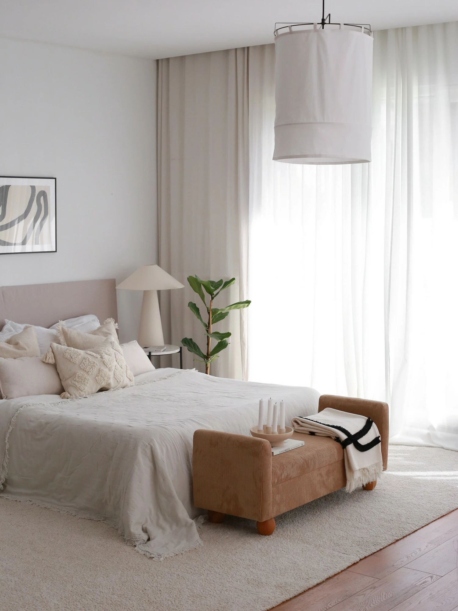 Bankë Atelier del Sofa, me sandik, ngjyrë camel