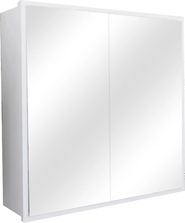 Dollap banjoje me pasqyrë, ngjyrë e bardhë, 70x17x70cm