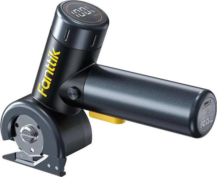 Prerëse elektrike pa tel Fanttik C8 Nano, 3 shpejtësi deri 250 RPM, thellësi prerjeje 6.5 mm, ekran LED, karikim USB‑C