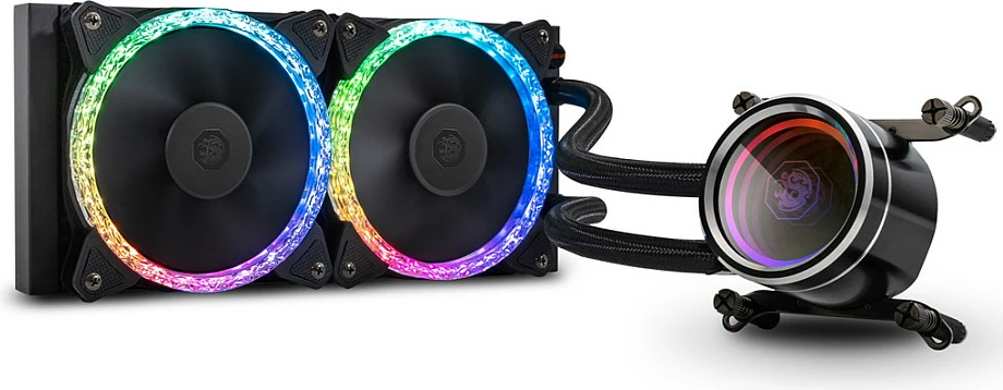 Ftohës uji AiO Bitspower Cyclops 240, radiator 240mm, ARGB, e zezë