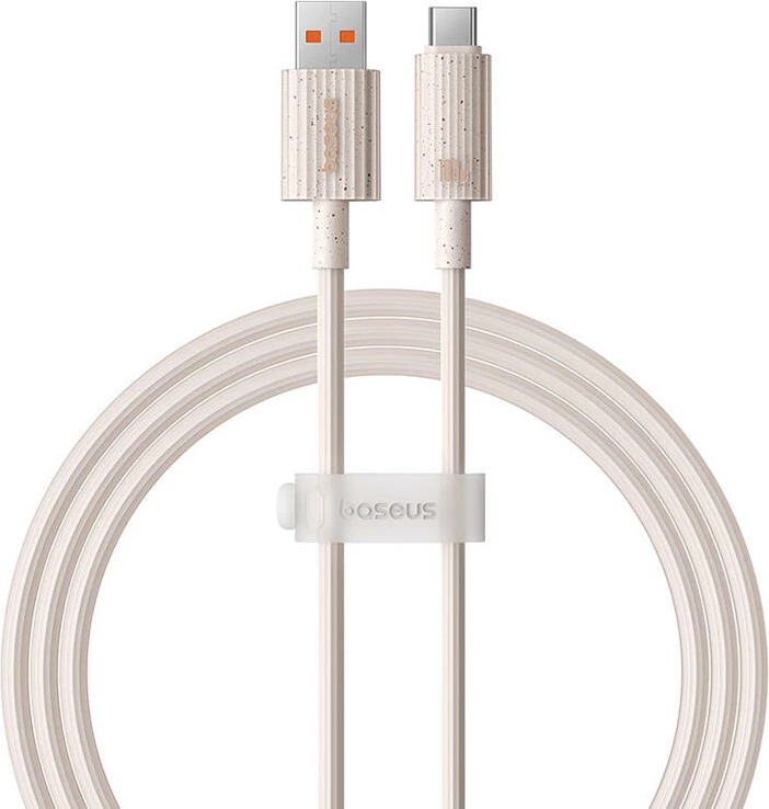 Kabllo karikimi i shpejtë Baseus Habitat Series USB në USB-C, 1m, 100W, rozë