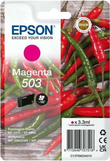 Kartrixhe boje Epson 503 C13T09Q34010, 3.3ml, Magenta, 1 copë