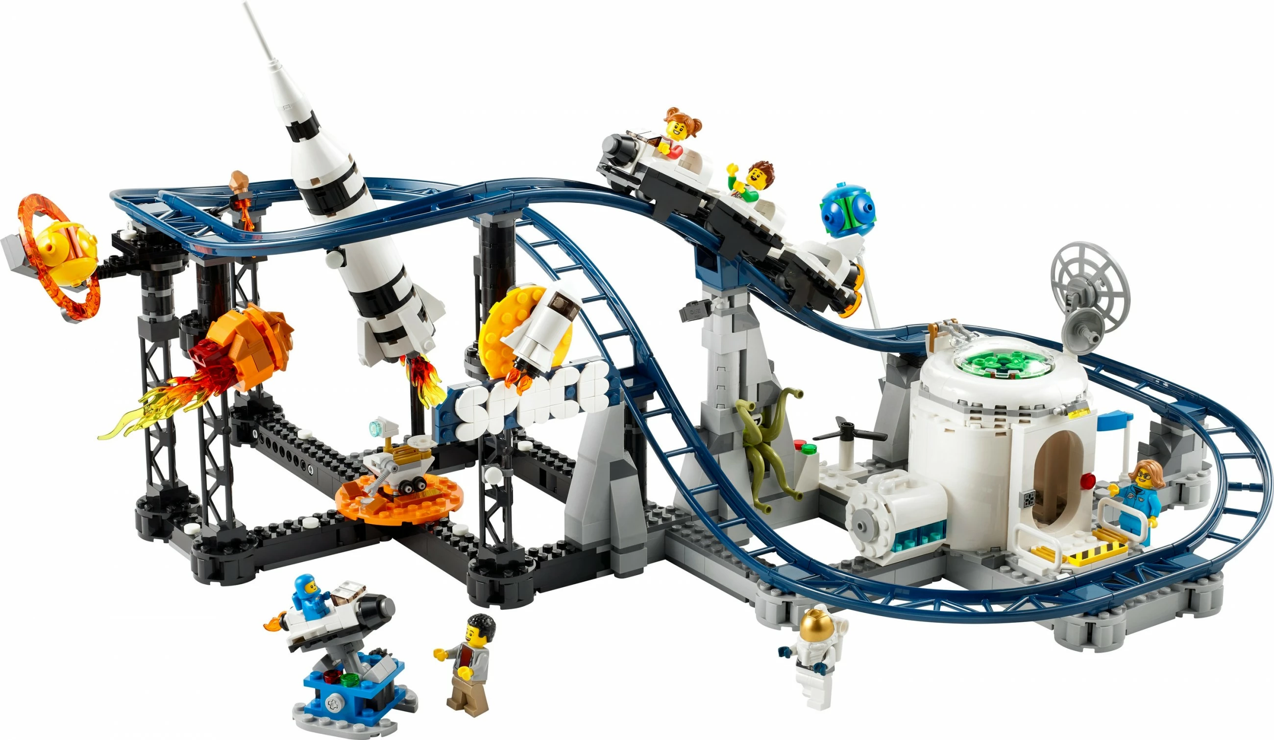 Set ndërtimi LEGO Space Roller Coaster, 9 vjeç+, 874 pjesë, Plastikë
