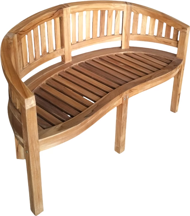 Divan dy vendësh Coren dru tik natyral 130x61x87cm