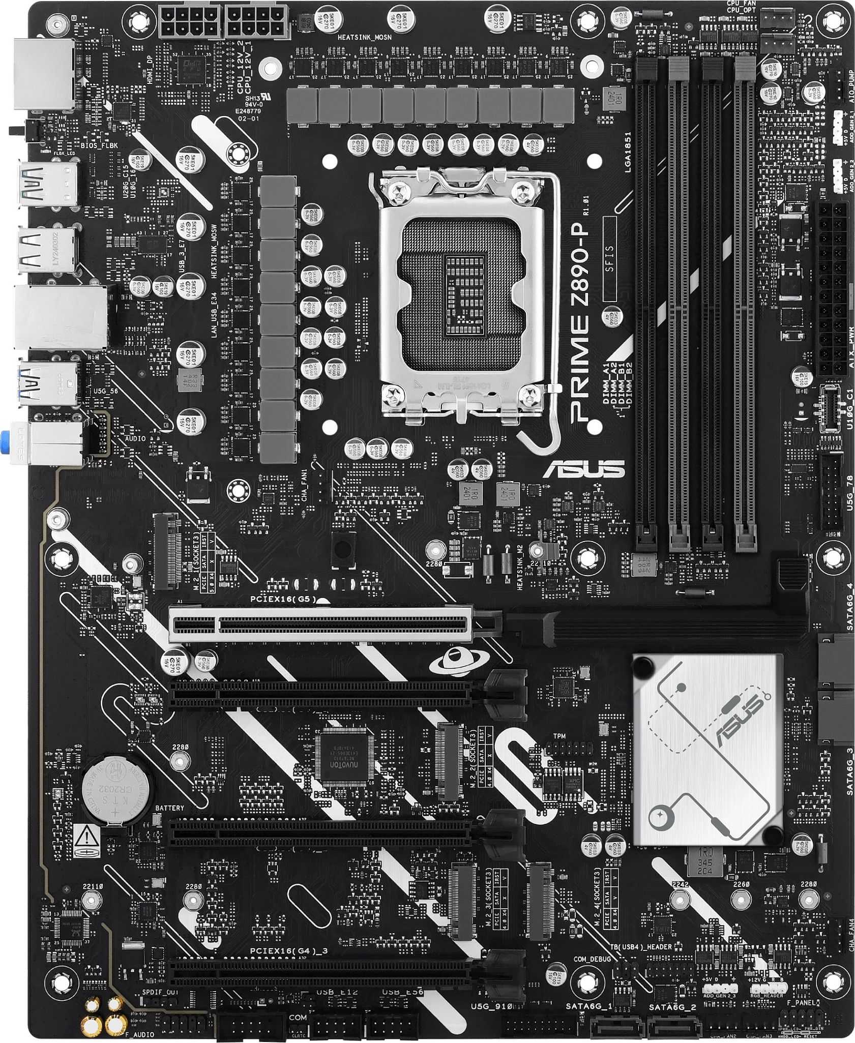 Pllakë amë ASUS PRIME Z890-P, Intel, LGA 1851, DDR5, 192 GB