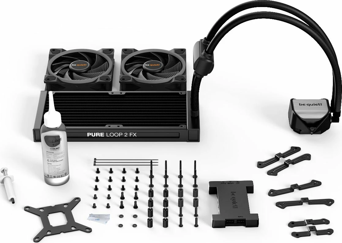 Ftohës uji AIO be quiet! Pure Loop 2 FX 240mm (BW013), ARGB, 2x120mm, i zi