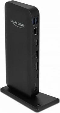 Docking stacion DeLOCK 87746, USB-C/Thunderbolt 3, 85W USB PD, HDMI + 2x DisplayPort, Gigabit LAN, i zi