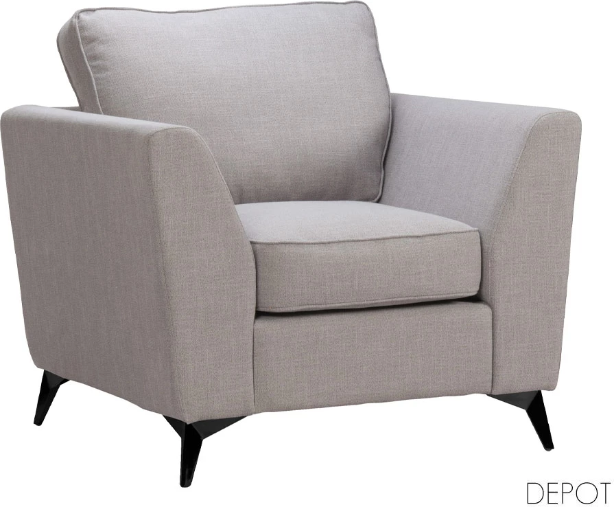 Fotelje BOEL, ngjyrë gri Bergamo 92, 96x86x92