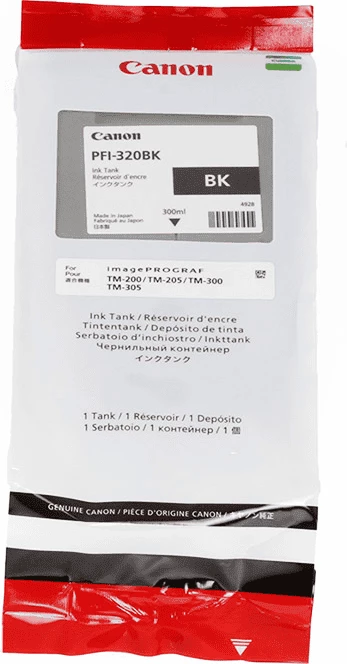 Rezervuar boje, Canon, PFI-320BK (2890C001), 300 ml XL, e zezë