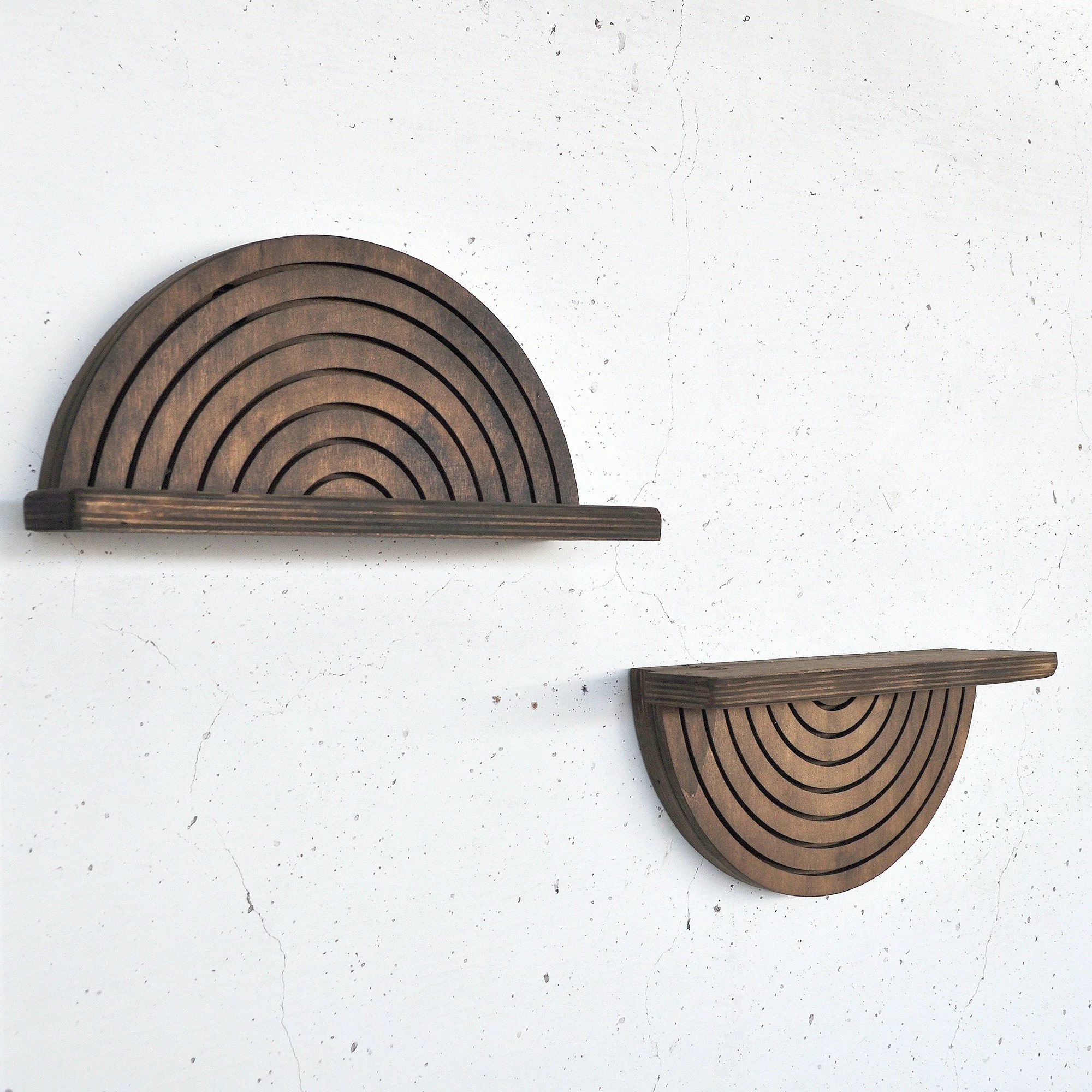 Raf dekorativ prej druri, 2 copë, Skye Decor, Raf296