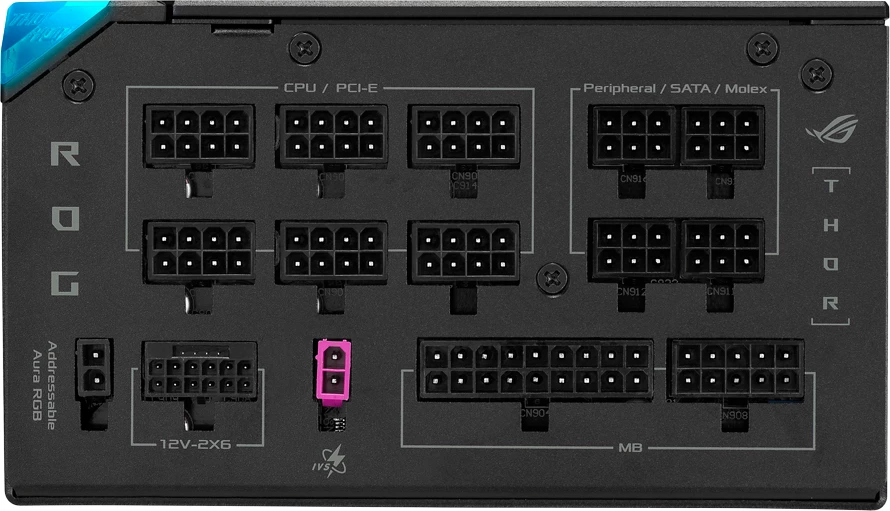 Furnizues rryme (PSU) ASUS ROG Thor Platinum III 1000W, 80 Plus Platinum, fully modular, ATX 3.1, PCIe 5.1/12VHPWR, OLED, gri