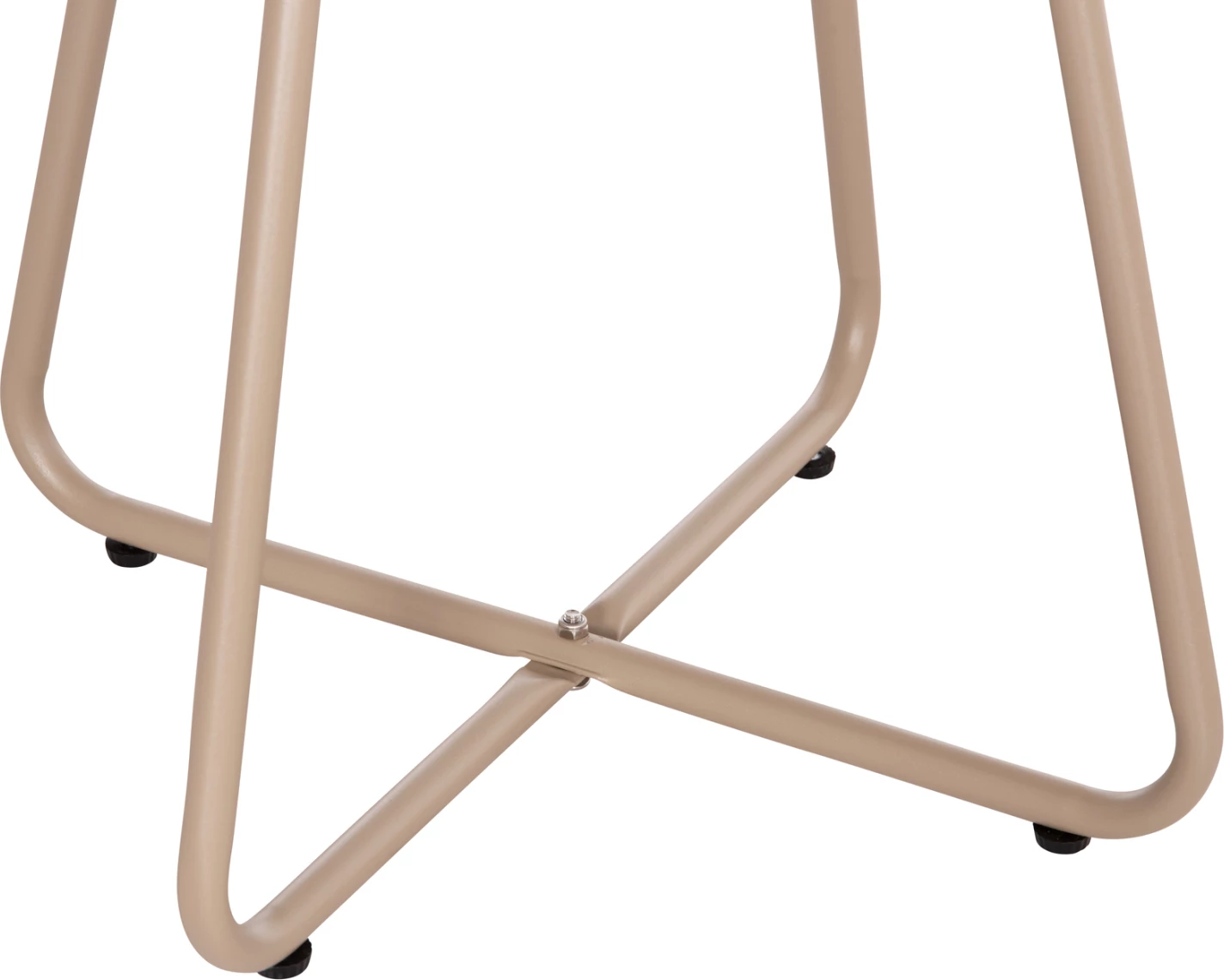 Tavolinë anësore e rrumbullakët, ngjyrë kapuçino, SAMMON FH6271.03, Φ45x50Hcm