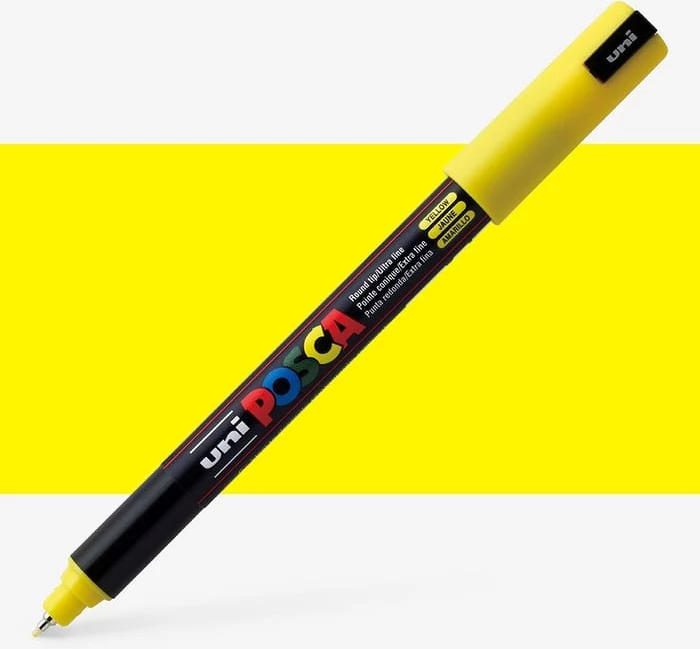 UNI POSCA PC-1M Marker – Ngjyrë e Verdhë