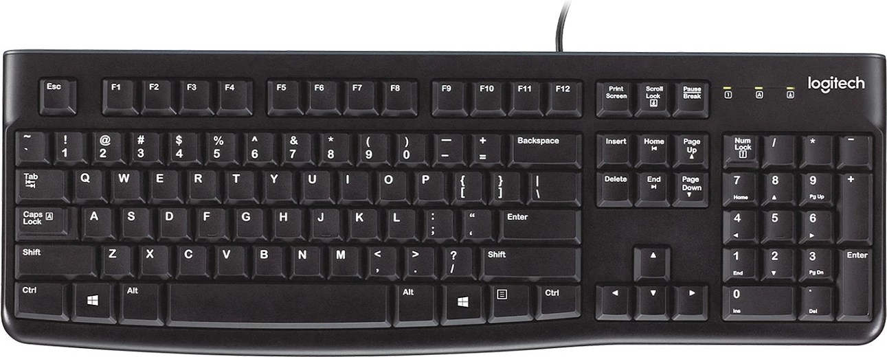 Tastierë Logitech K120 për Biznes, Wired, USB, QWERTY, Ngjyrë e zezë