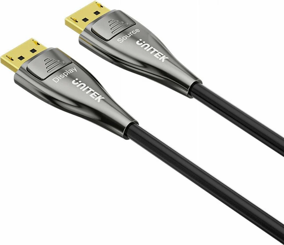 Kabllo DisplayPort Unitek 2.1 8K 20 m fibër optike, e zezë