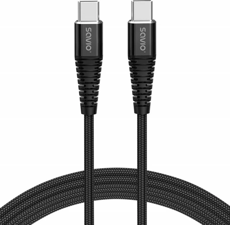 Kabëll USB Type-C Savio, i zi