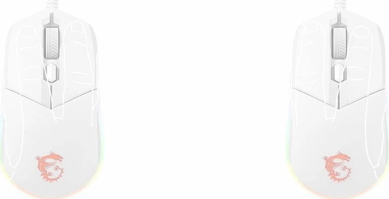 Set tastierë gaming + maus MSI Vigor GK30 Combo S11-04US319-CLA, RGB, wired, US layout, 5000 DPI, e bardhë