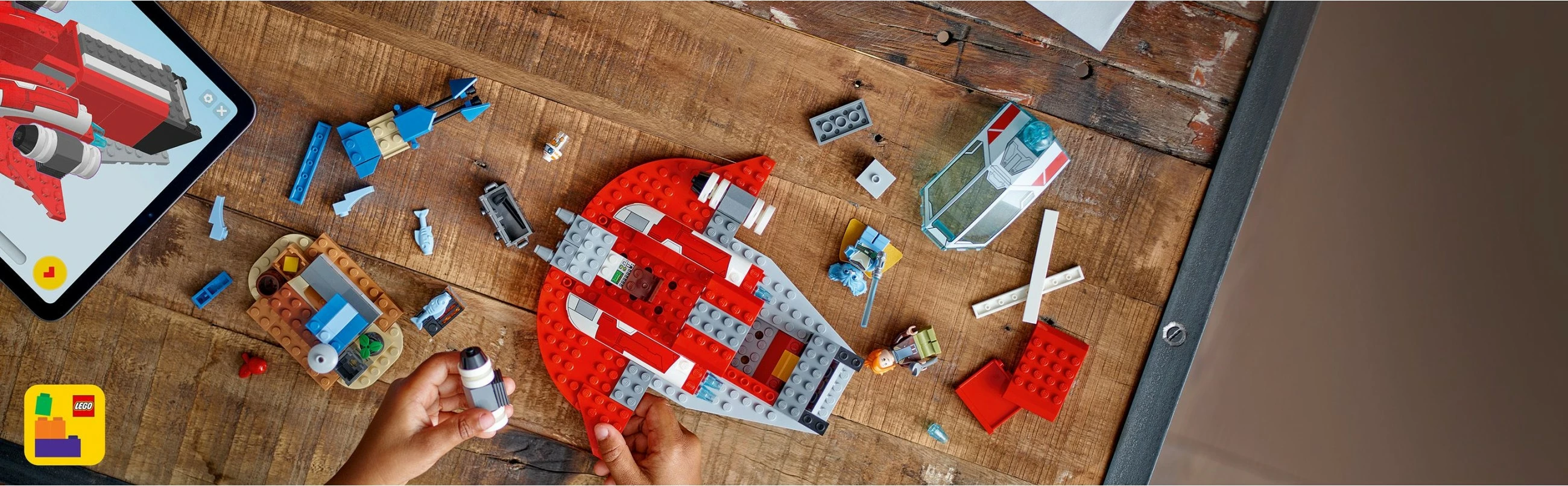 Set ndërtimi LEGO Star Wars The Crimson Firehawk 136 pjesë, multikolor