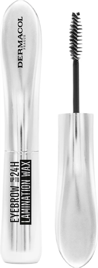 Dy vaks për vetulla Dermacol 24H Lamination Wax - Brow Fixing Wax për femra, transparent, 8g