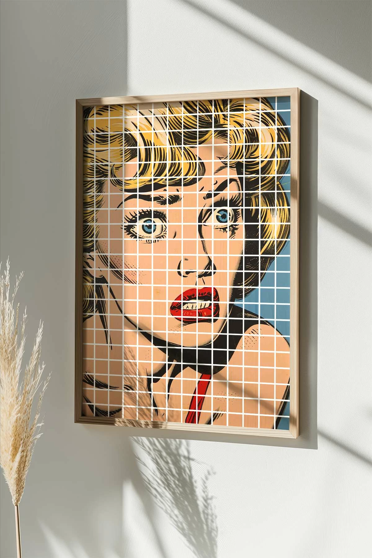 Pikturë dekorative me kornizë, Wallity, Popkare16, shumëngjyrëshe, 33x48cm