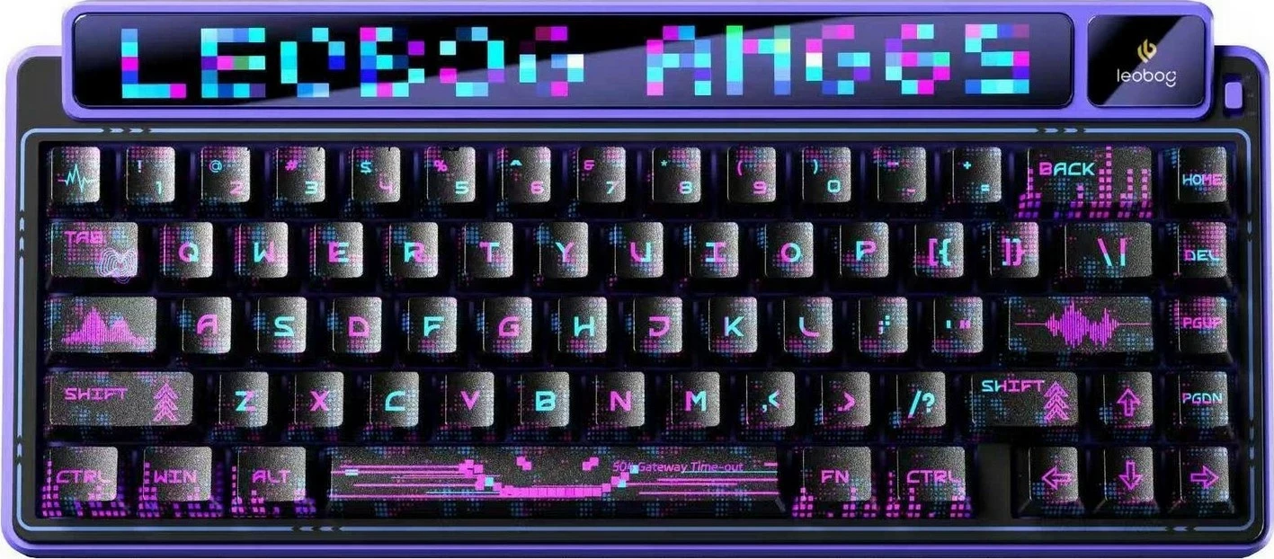 Tastierë mekanike Leobog AMG65, 65%, Light Feather switch, RGB, purple