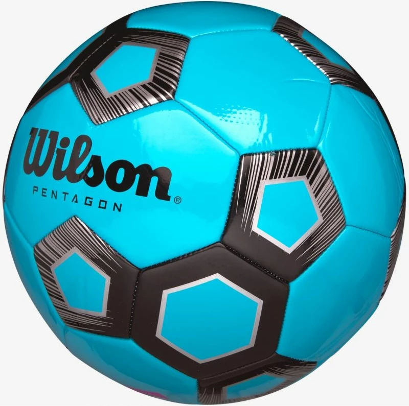 Top futbolli Wilson, i zi dhe blu [Madhësia: 5]