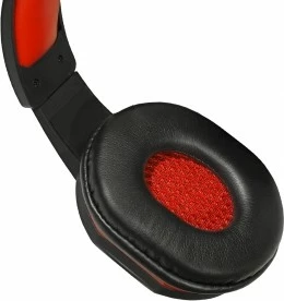 Kufje gaming ART HERO me mikrofon, USB, të zeza/kuqe