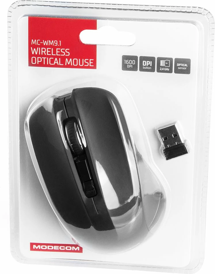 Maus Modecom MC-WM9.1 1600 DPI wireless USB, i zi