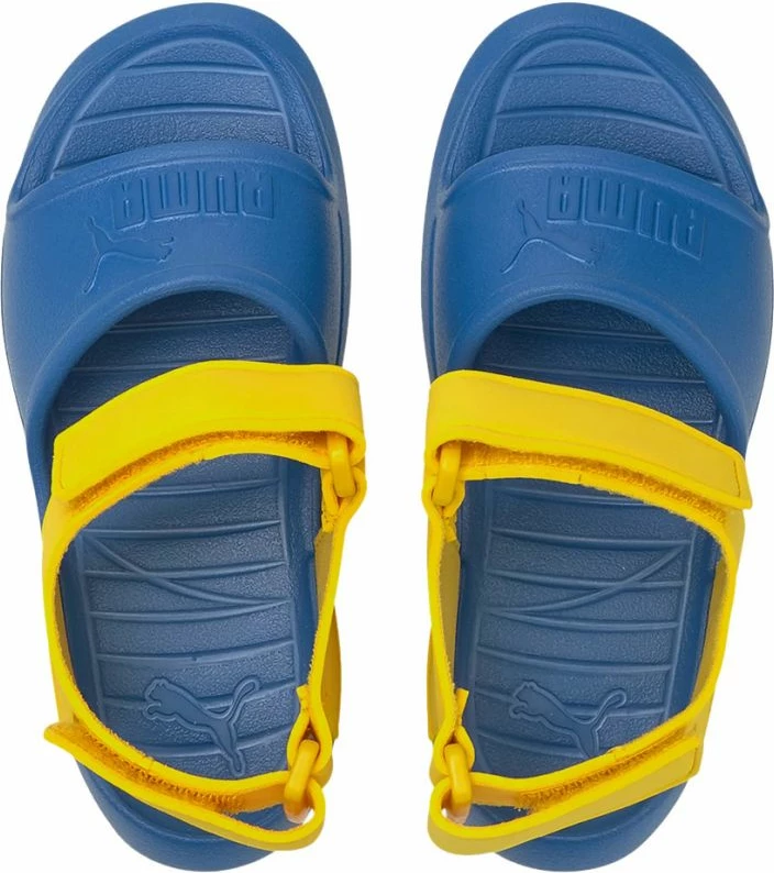 Sandale për fëmijë Puma Divecat v2 Injex PS Star, blu dhe të verdhë [Madhësia: 34.5]