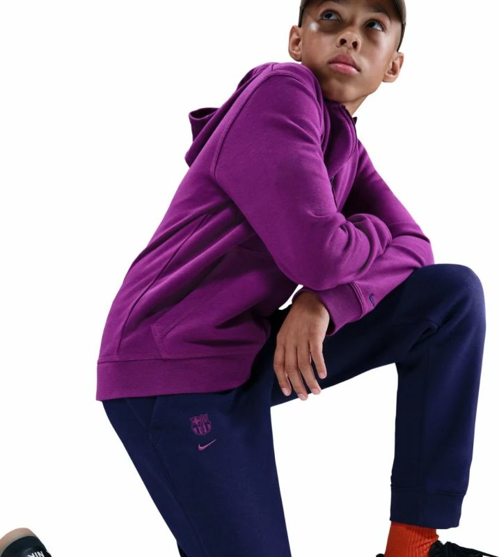 Pantallona sportive për fëmijë Nike FC Barcelona Tech Fleece HM4108-594, blu të errëta [Madhësia: S]