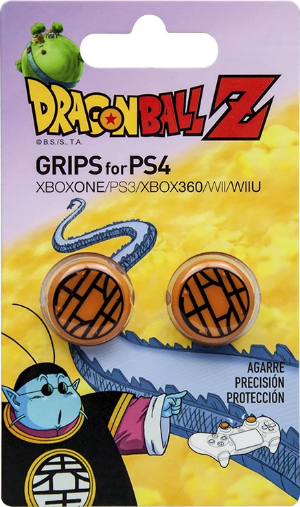 Gripa për analog FR-TEC Dragon Ball Z Kaito, kompatibile PS4/PS3/Xbox 360, set 2 copë, portokalli